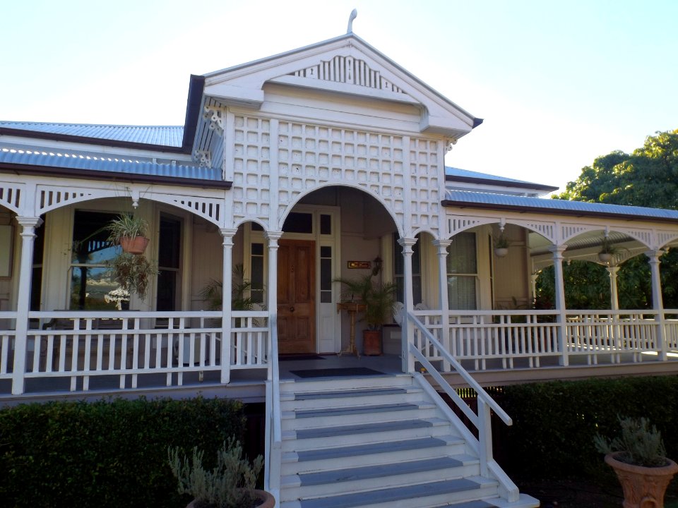 Front verandah and stairs Wiss House Kalbar
