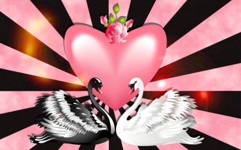 In love happiness background
