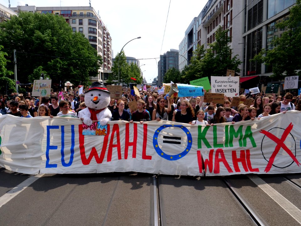 Front of the FridaysForFuture protest Berlin 24-05-2019 81