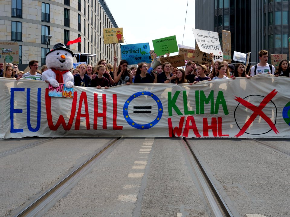 Front of the FridaysForFuture protest Berlin 24-05-2019 70