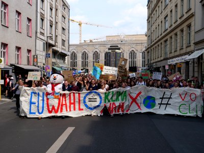 Front of the FridaysForFuture protest Berlin 24-05-2019 82