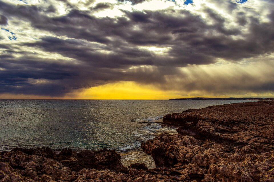 Clouds stormy weather
