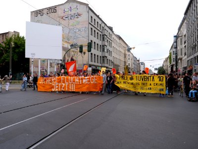 Front of the Seebrücke demonstration Berlin 06-07-2019 45