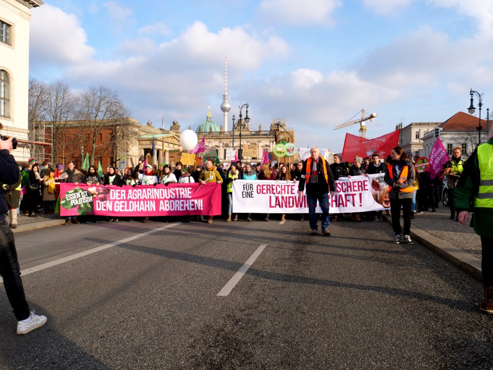 Front banner of the "Wir Haben Es Satt!" Demonstration 2019 26
