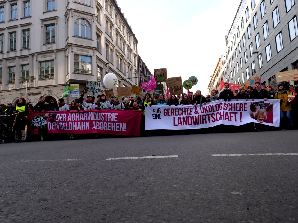 Front banner of the "Wir Haben Es Satt!" Demonstration 2019 22