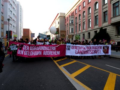 Front banner of the "Wir Haben Es Satt!" Demonstration 2019 15
