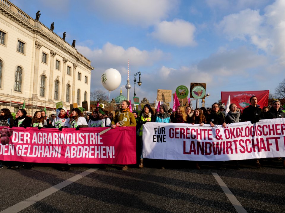 Front banner of the "Wir Haben Es Satt!" Demonstration 2019 28