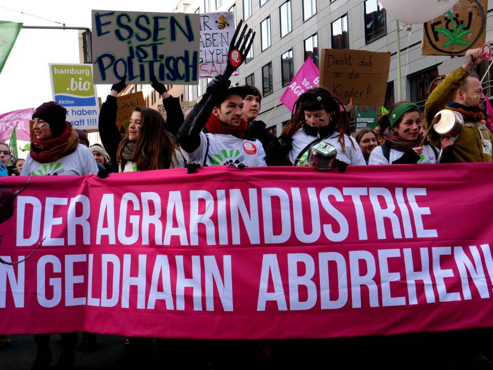 Front banner of the "Wir Haben Es Satt!" Demonstration 2019 21