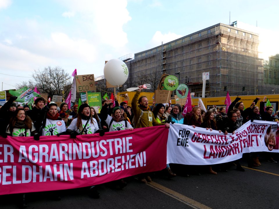 Front banner of the "Wir Haben Es Satt!" Demonstration 2019 30