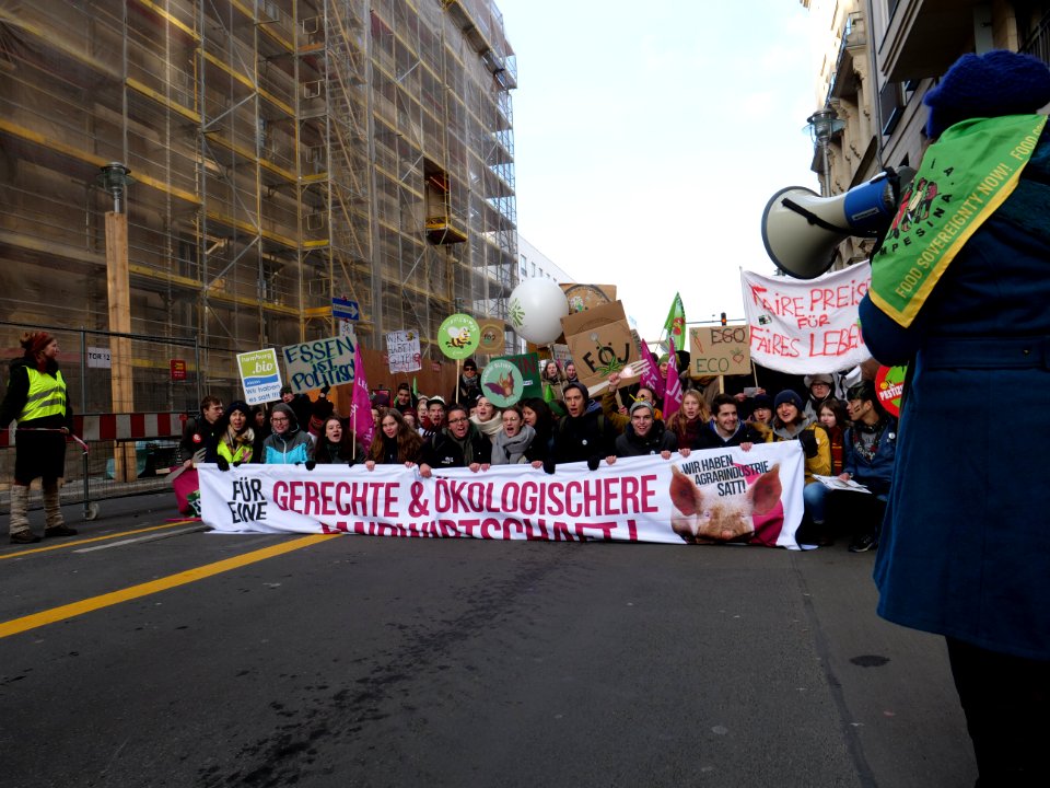 Front banner of the "Wir Haben Es Satt!" Demonstration 2019 16