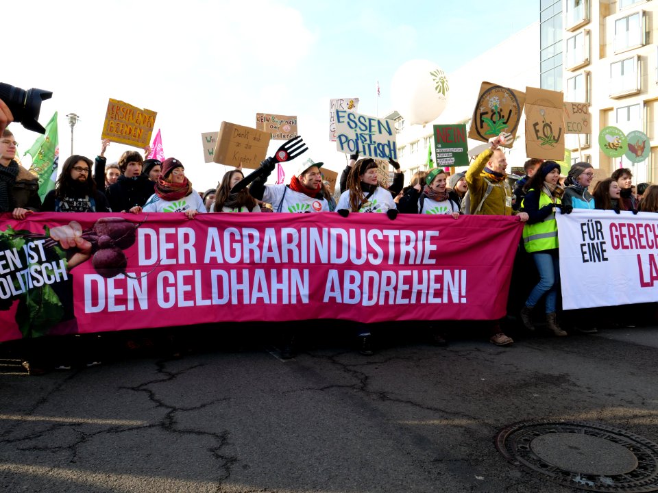 Front banner of the "Wir Haben Es Satt!" Demonstration 2019 10