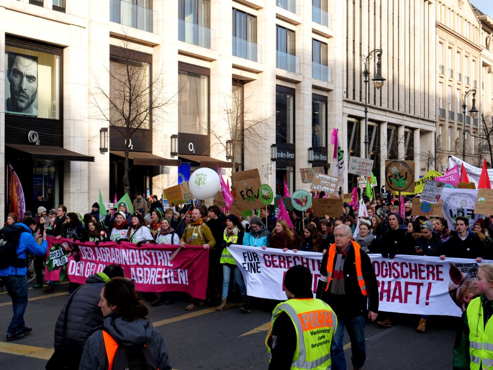 Front banner of the "Wir Haben Es Satt!" Demonstration 2019 31