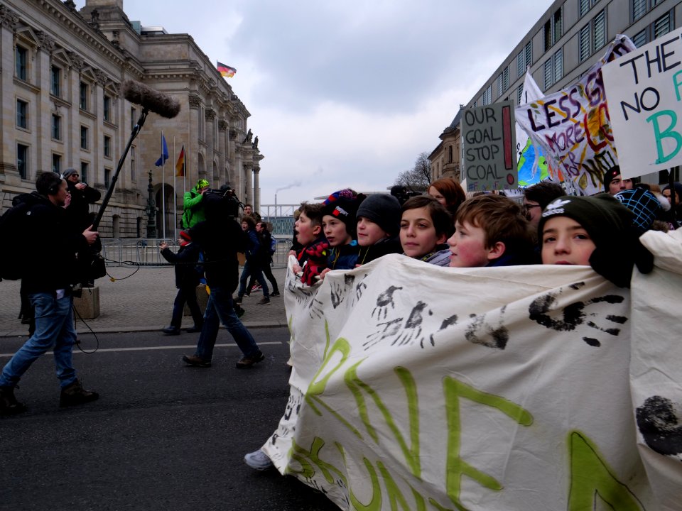 Front banner of the FridaysForFuture Demonstration 25-01-2019 Berlin 33