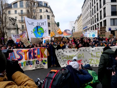 Front banner of the FridaysForFuture Demonstration 25-01-2019 Berlin 25