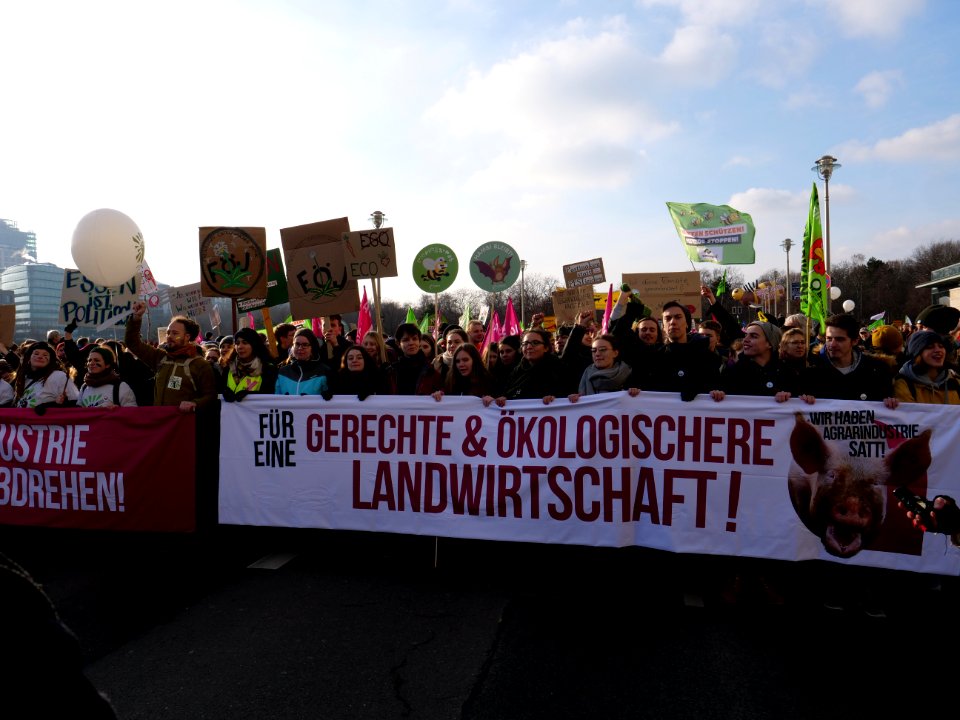 Front banner of the "Wir Haben Es Satt!" Demonstration 2019 09