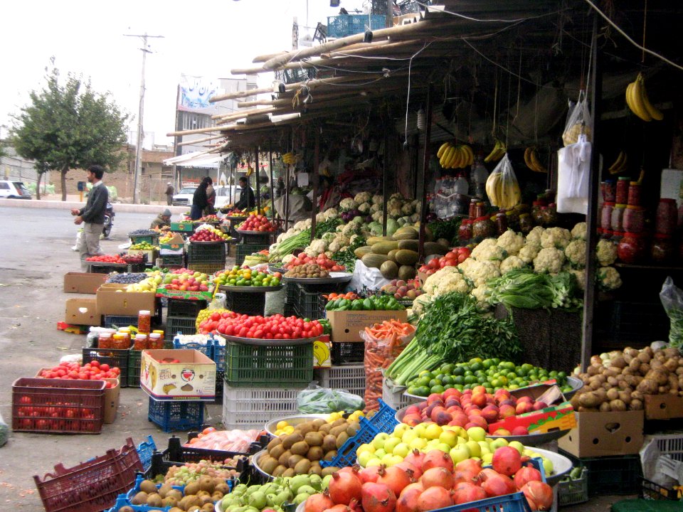Fruit Bazzar - Front of Red crescent building - Panjrah - Nishapur 12