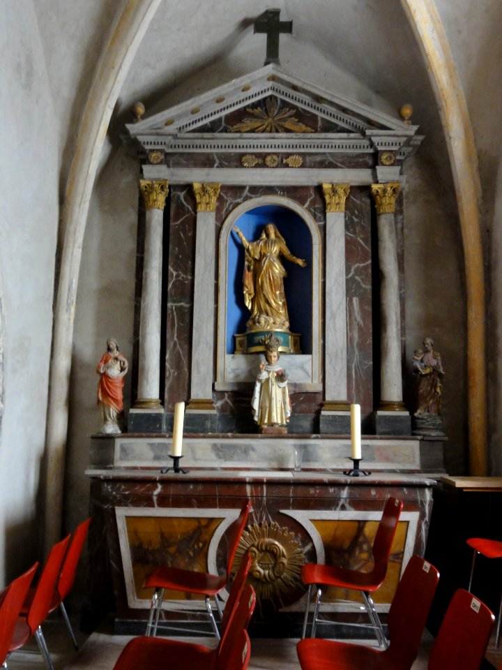 Froville (M-et-M) Prieuré, église, autel A