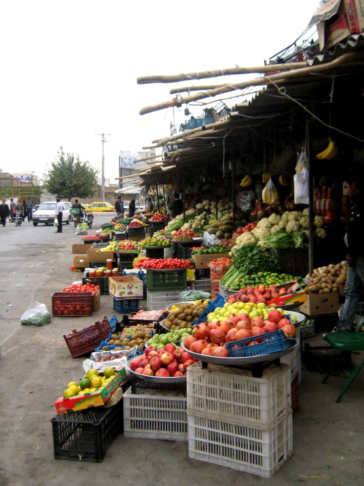 Fruit Bazzar - Front of Red crescent building - Panjrah - Nishapur 10