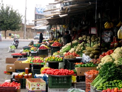 Fruit Bazzar - Front of Red crescent building - Panjrah - Nishapur 11