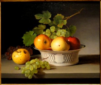 Fruit Still Life with Chinese Export Basket by James Peale, 1824, oil on wood - National Gallery of Art, Washington - DSC00096