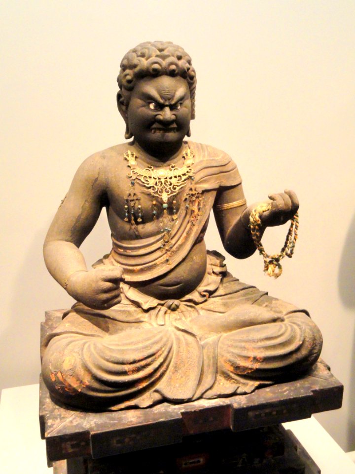 Fudo Myo-o, 12th-14th century, Japan, wood with polychromy and gilt-bronze - Art Institute of Chicago - DSC00157