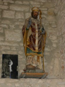 Froville (M-et-M) Prieuré, église, statue Saint Nicolas
