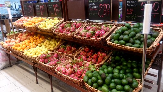 Fruits at a supermarket