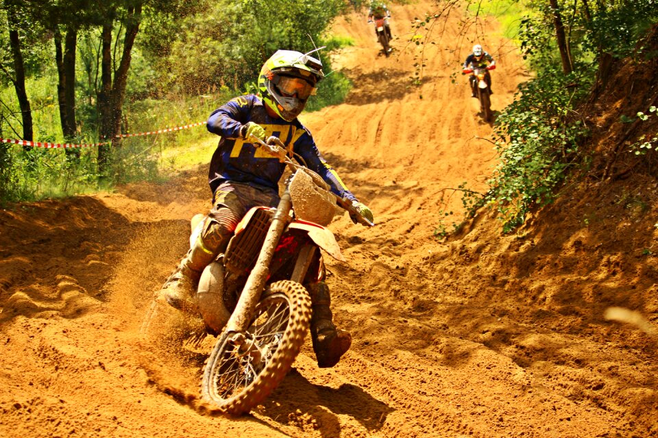 Motorcycle sport sand dirtbike