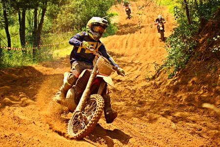 Motorcycle sport sand dirtbike