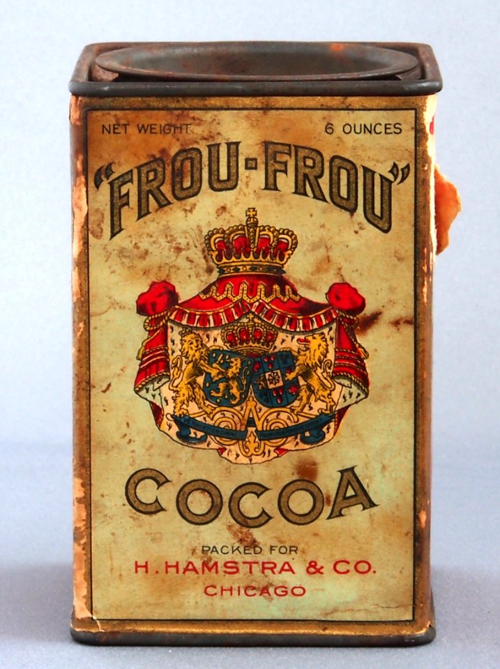 Frou-Frou cocoa, H Hamstra & Co, Droste & Co, blikje (6 ounces), origineel Hollanse Java Thee, foto 6