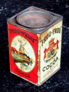 Frou-Frou cocoa, H Hamstra & Co, Droste & Co, blikje (6 ounces), origineel Hollanse Java Thee, foto 1