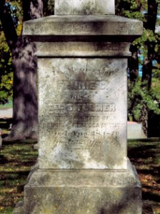 Fulmer Obelisk, Lebanon Church Cemetery, 2015-10-23, 01