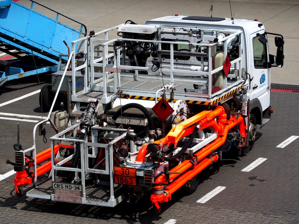 Fuel pump vehicle at Schiphol (AMS - EHAM), The Netherlands, 18may2014