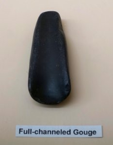 Full-channeled gouge - Early Archaic collection - Robbins Museum - Middleborough, Massachusetts - DSC03789