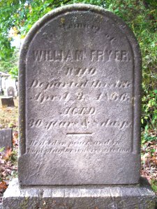 Fryer (William), Bethany Cemetery, 2015-10-09, 01