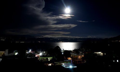 Full Moon at Lago Atitlan photo