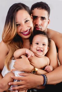 Posing child offspring