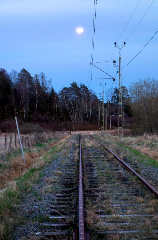 Full moon over Lysekil Line