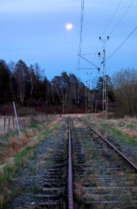 Full moon over Lysekil Line