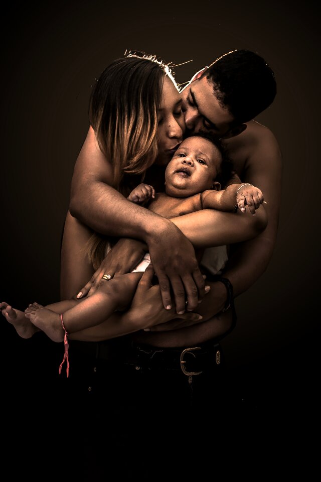 Posing child offspring