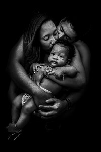 Posing child offspring