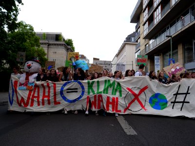 Front of the FridaysForFuture protest Berlin 24-05-2019 85