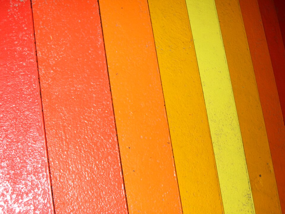 Stairs orange warm colors