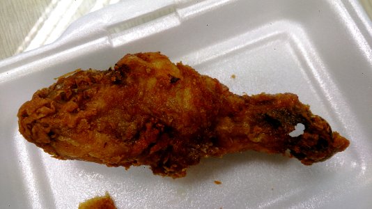 Fried chicken thigh photo