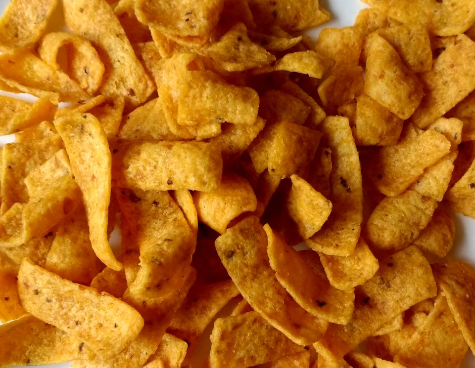 Fritos on a white background