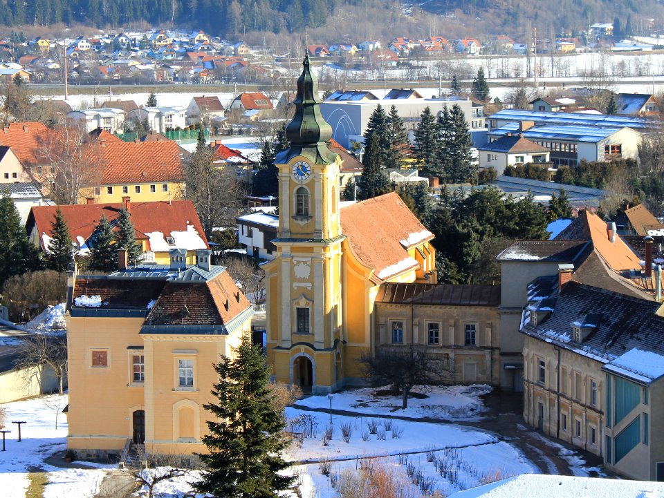 Friesach - Deutschordenskirche - Blick vom Virgilienberg