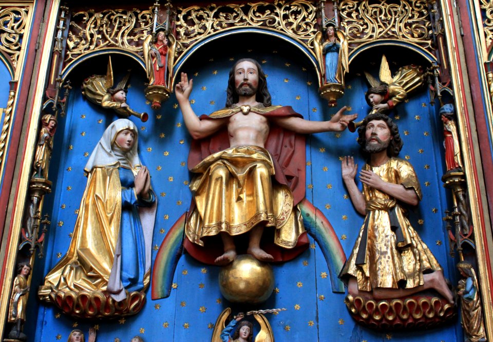 Friesach - Deutschordenkirche - Frankfurter Altar - Christus der Weltenrichter
