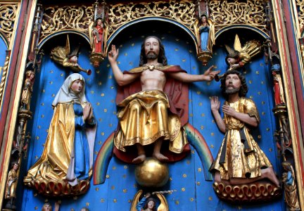 Friesach - Deutschordenkirche - Frankfurter Altar - Christus der Weltenrichter