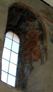 Friesach - Deutschordenskirche - Fresko-Fenster