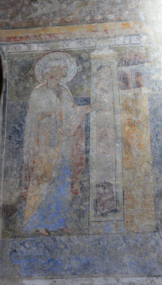 Friesach - Deutschordenskirche - Fresko- Törichte Jungfrau